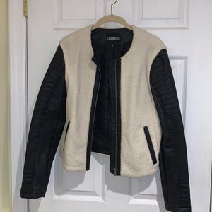 Express leather bomber jacket